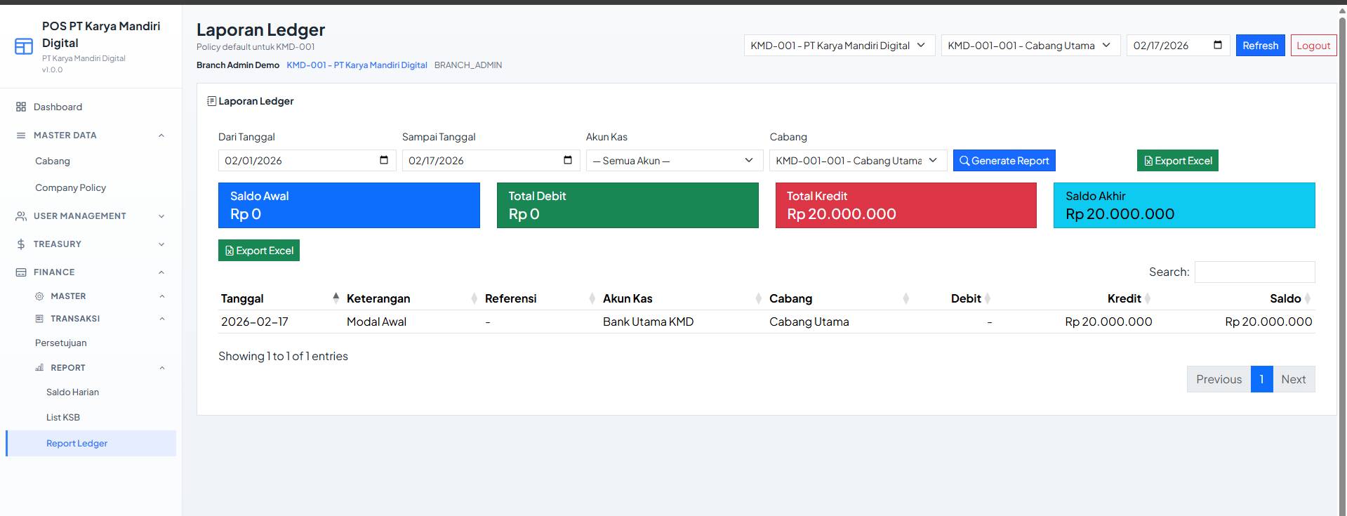 POS Multi-Company Enterprise